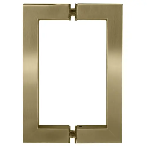 Brushed Bronze 6" x 6" SQ Series Square Tubing Back-to-Back Pull Handle Brushed Bronze 6" x 6" SQ Series Square Tubing Back-to-Back Pull Handle
