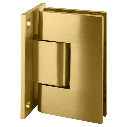 Satin Brass Vienna 337 Series Adjustable Wall Mount Full Back Plate Hinge Satin Brass Vienna 337 Series Adjustable Wall Mount Full Back Plate Hinge