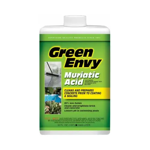 Green Envy Muriatic Acid, Cleans & Preps Concrete, Qt. Green Envy Muriatic Acid, Cleans & Preps Concrete, Qt.