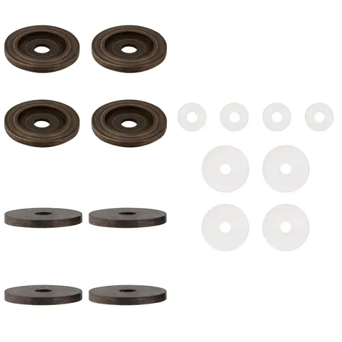 Antique Brass Replacement Washers for Back-to-Back Solid Pull Handle Antique Brass Replacement Washers for Back-to-Back Solid Pull Handle