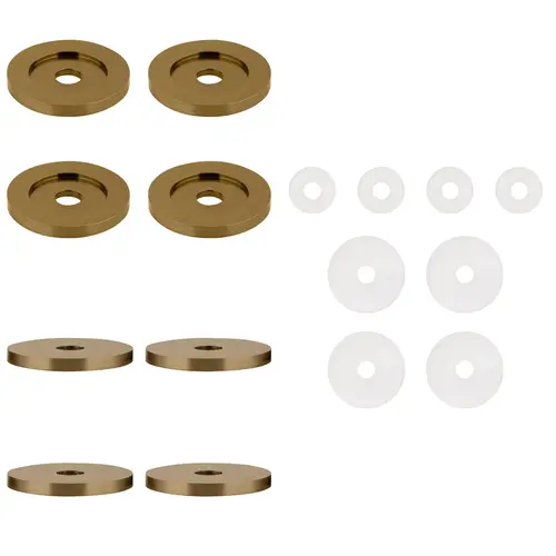 Brushed Bronze Replacement Washers for Back-to-Back Solid Pull Handle Brushed Bronze Replacement Washers for Back-to-Back Solid Pull Handle