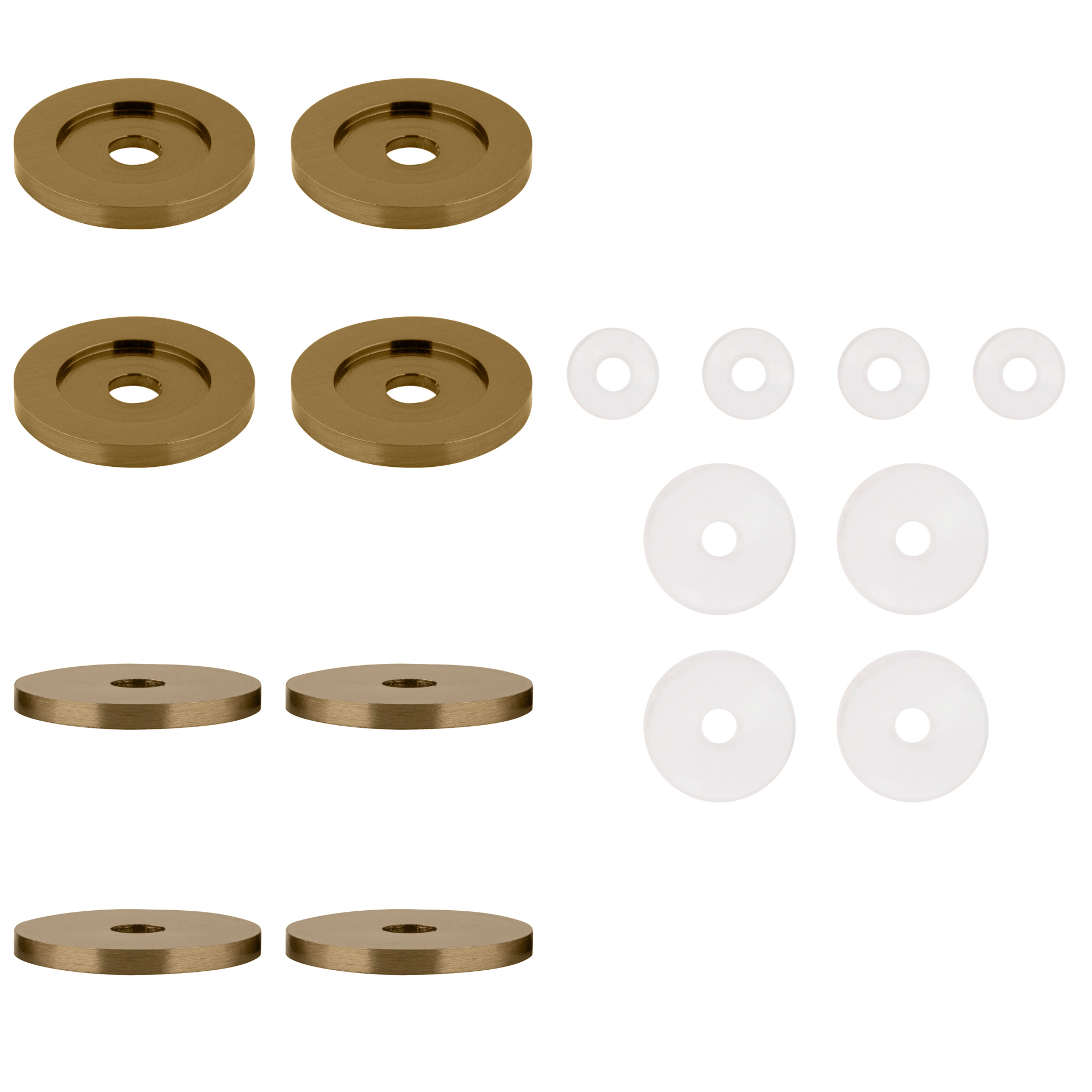 CRL 30WKBBRZ Brushed Bronze Replacement Washers for Back-to-Back Solid Pull Handle