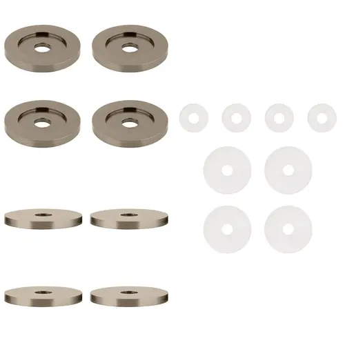 Brushed Nickel Replacement Washers for Back-to-Back Solid Pull Handle