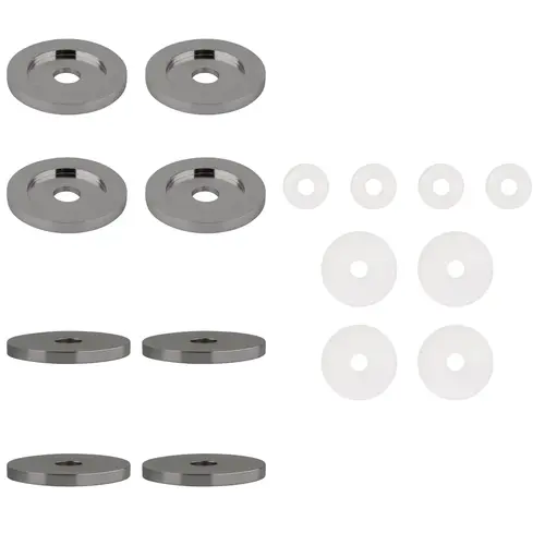 Polished Chrome Replacement Washers for Back-to-Back Solid Pull Handle