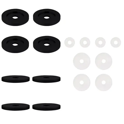 Matte Black Replacement Washers for Back-to-Back Solid Pull Handle Matte Black Replacement Washers for Back-to-Back Solid Pull Handle