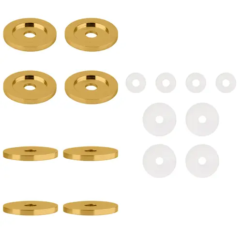Polished Brass Replacement Washers for Back-to-Back Solid Pull Handle Polished Brass Replacement Washers for Back-to-Back Solid Pull Handle
