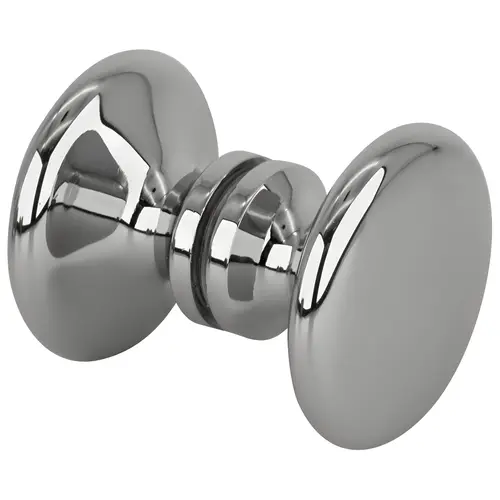 Polished Chrome Traditional Style Back-to-Back Shower Door Knobs Polished Chrome Traditional Style Back-to-Back Shower Door Knobs