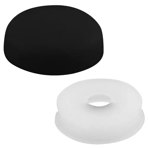 Black Countersunk Large Snap Cap Screw Covers - pack of 100 Black Countersunk Large Snap Cap Screw Covers - pack of 100