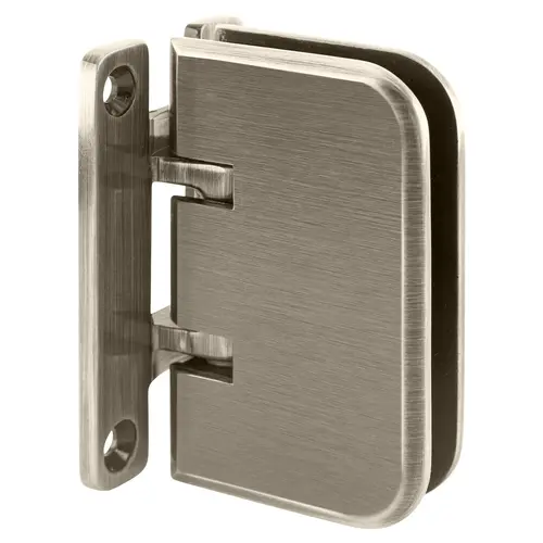 Brushed Nickel Estate 037 Series Wall Mount 'H' Back Plate Hinge Brushed Nickel Estate 037 Series Wall Mount 'H' Back Plate Hinge
