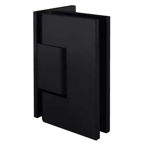 Matte Black Vienna 044 Series Wall Mount Offset Back Plate Hinge