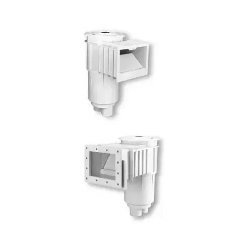 ABS SKIMMER W/WHITE LID & RING (2" SLIP PORTS W/1.5" SLIP REDUCER BUSHINGS)