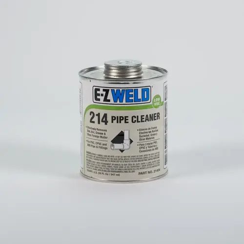 PVC CLEANER.............. QUART PVC CLEANER.............. QUART (cs/12)