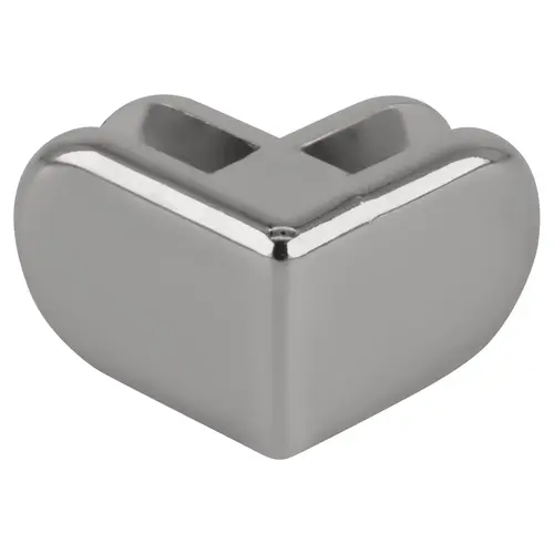 Chrome Two-Way 90 Degree Display Connector