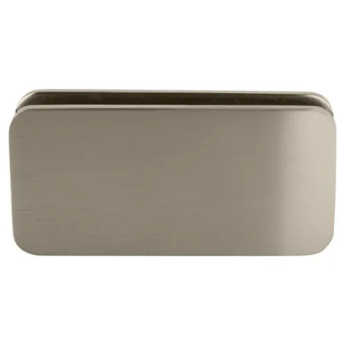 Brushed Nickel 180 Degree Traditional Style Double Stud Glass Clamp Brushed Nickel 180 Degree Traditional Style Double Stud Glass Clamp