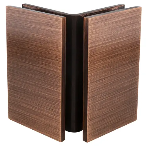 Antique Brushed Copper Geneva Series Glass-to-Glass Bracket Antique Brushed Copper Geneva Series Glass-to-Glass Bracket