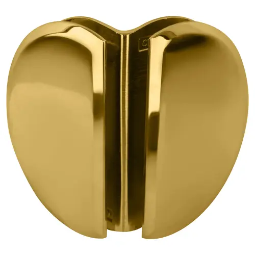 Polished Brass Classique Series Glass-to-Glass Bracket Polished Brass Classique Series Glass-to-Glass Bracket
