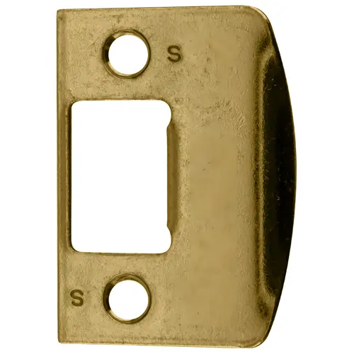 Square Corner Full Lip Strike Satin Brass Blackened Square Corner Full Lip Strike Satin Brass Blackened