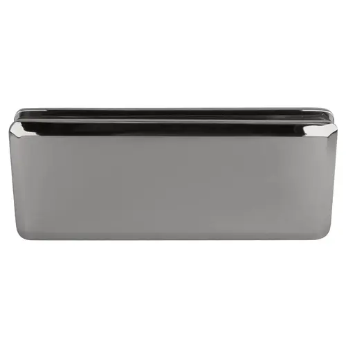 Polished Chrome Beveled 180 degree Glass-to-Glass Clamp