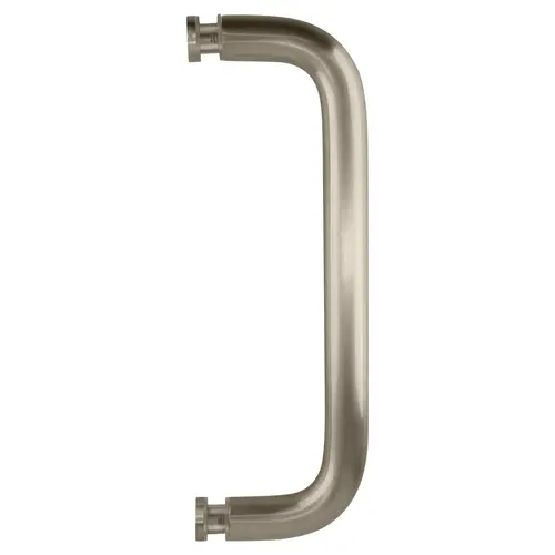 Brushed Nickel 8" Single-Sided Solid 3/4" Diameter Pull Handle Without Metal Washers Brushed Nickel 8" Single-Sided Solid 3/4" Diameter Pull Handle Without Metal Washers