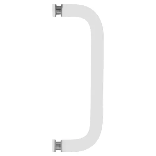 Single-Sided Solid Pull Handle Without Metal Washers 8" White Single-Sided Solid Pull Handle Without Metal Washers 8" White