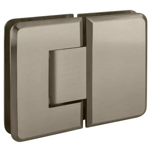 Brushed Nickel Pinnacle 180 Series 180 Degree Glass-to-Glass Standard Hinge