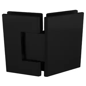 CRL GEN045MBL Matte Black Geneva 045 Series 135 Degree Glass-to-Glass Hinge