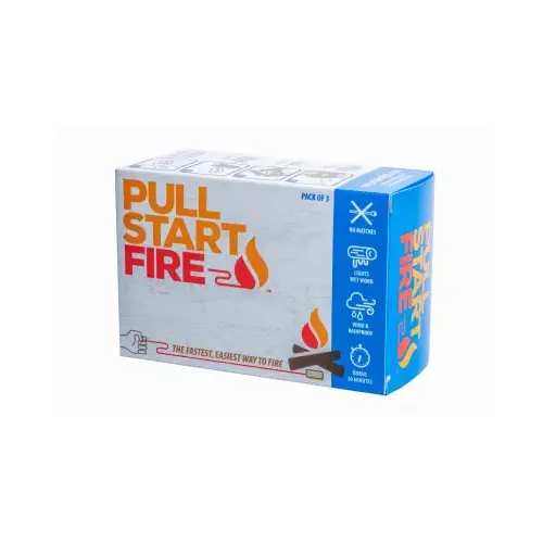 Pull String Fire Starter - pack of 3