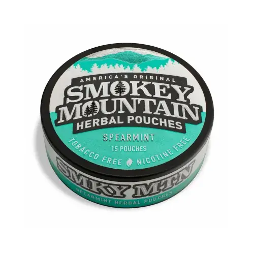 Smokey Mountain 03790 Caffeinated Pouch, Spearmint, 15 Count, Can Smokey Mountain 03790 Caffeinated Pouch, Spearmint, 15 Count, Can