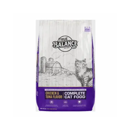 Dry Cat Food, Chicken & Tuna, 40 Lbs.
