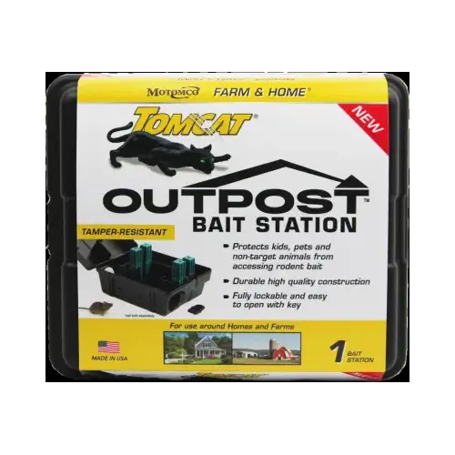 Tomcat Outpost Rodent Bait Station, Lockable Tomcat Outpost Rodent Bait Station, Lockable