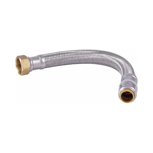 Water Softener Hose 3/4" Push T X 1" D FIP 24" Brass
