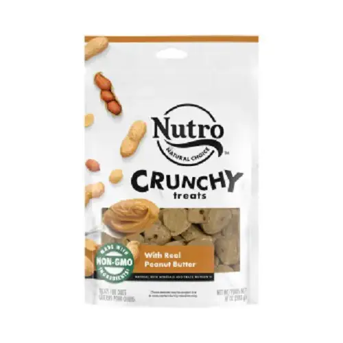 Nutro 10 oz. Peanut Butter Crunchy Dog Treat. Nutro 10 oz. Peanut Butter Crunchy Dog Treat.