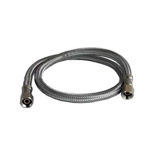 Ice Maker Connector, 1/4 Compression x 1/4 Compression x 24-In. Ice Maker Connector, 1/4 Compression x 1/4 Compression x 24-In.