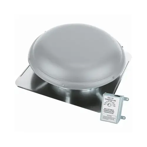 Roof-Mount Attic Ventilator, Mill Finish, 1900-Sq. Ft. Roof-Mount Attic Ventilator, Mill Finish, 1900-Sq. Ft.