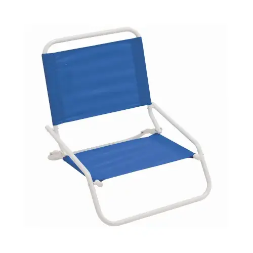 1 Position Beach Sand Chair, Lightweight Steel Frame, Assorted Colors