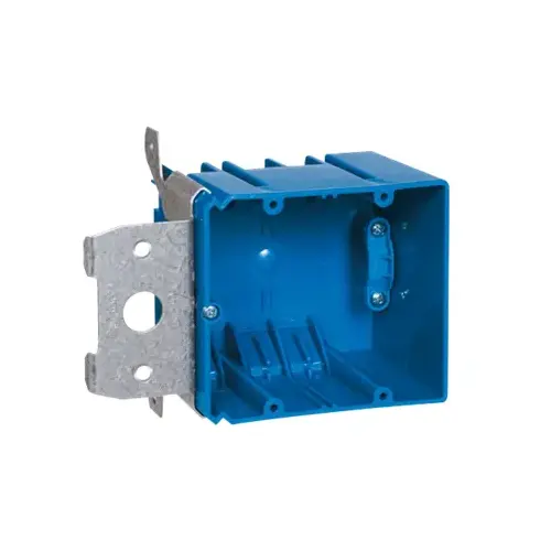 2-Gang 34 cu. in. Adjustable PVC Electrical Box with Side Clamp Blue 2-Gang 34 cu. in. Adjustable PVC Electrical Box with Side Clamp Blue