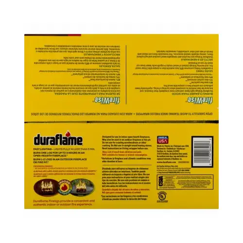 3-Hour Firelogs, 4.5-Lbs. Each pack of 6 3-Hour Firelogs, 4.5-Lbs. Each pack of 6