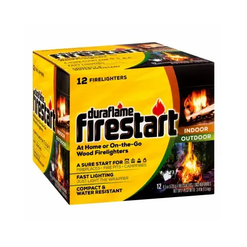 FireStart Wood Firelighters, 4.5-oz. Ea pack of 12 FireStart Wood Firelighters, 4.5-oz. Ea pack of 12