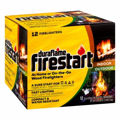 Duraflame 04841 FireStart Wood Firelighters, 4.5-oz. Ea pack of 12