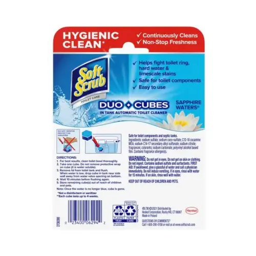 Duo Cubes Toilet Bowl Cubes, Sapphire Waters, 4-Ct. - pack of 7