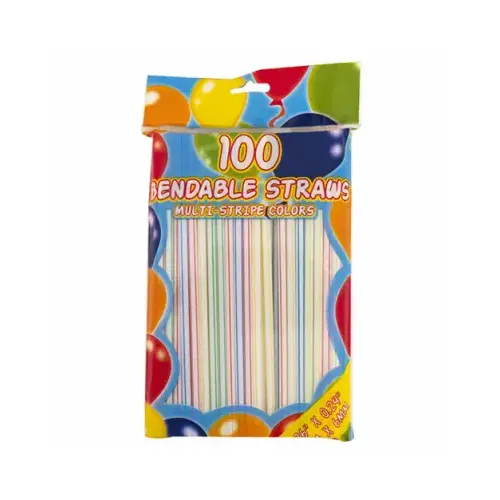Drinking Straws, Flexible, 150-Ct. Drinking Straws, Flexible, 150-Ct.