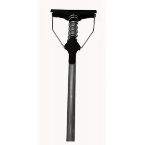 ABCO PRODUCTS 01200 Household Spring-Lever Metal Mop Handle & Plastic Head, 48 x 7/8 In.