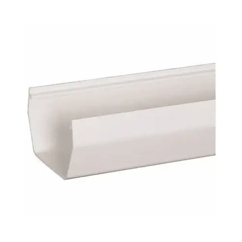 5 In. Contemporary White Vinyl Gutter 10 Ft. 5 In. Contemporary White Vinyl Gutter 10 Ft.