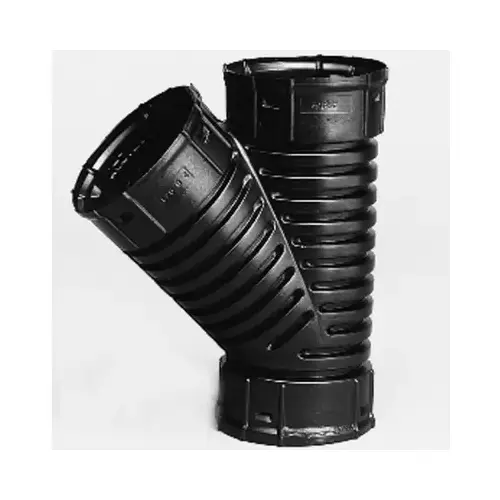 Wye Schedule 40 3" Snap X 3" D Snap Polyethylene 10" Black Wye Schedule 40 3" Snap X 3" D Snap Polyethylene 10" Black