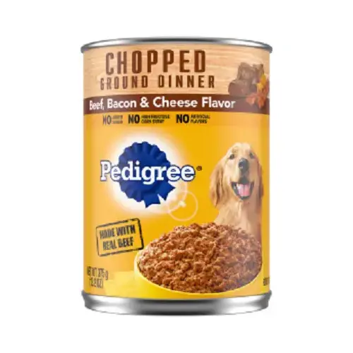 Canned Dog Food, Chunky Beef, Bacon & Cheese, 13.2-oz. Can - pack of 12 Canned Dog Food, Chunky Beef, Bacon & Cheese, 13.2-oz. Can - pack of 12