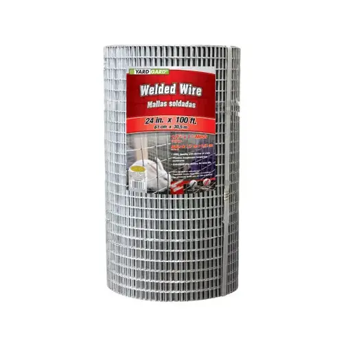 Galvanized Welded Wire Fence, 1 x 1/2-In. Mesh, 16-Ga., 24-In. x 100-Ft. Galvanized Welded Wire Fence, 1 x 1/2-In. Mesh, 16-Ga., 24-In. x 100-Ft.