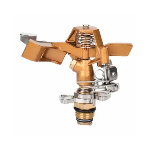 Impulse Sprinkler, Brass, 50-Ft.