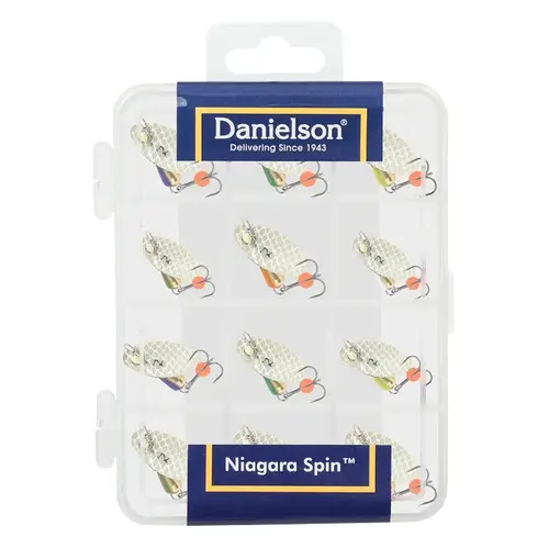 Danielson Niagara Spin Fishing Lure Kit, Spinner, Trout - pack of 12 Danielson Niagara Spin Fishing Lure Kit, Spinner, Trout - pack of 12