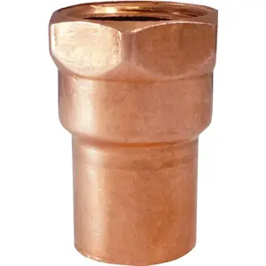 ELKHART PRODUCTS 10130138 Elkhart Products 103R Series 10130138 Reducing Pipe Adapter, 1/2 x 1/4 in, Sweat x FIP, Copper
