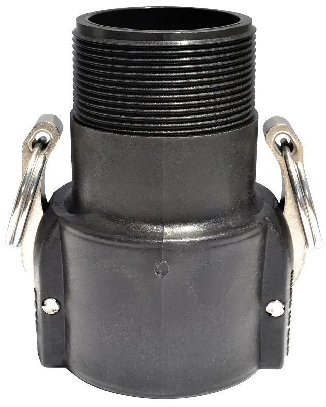 Green Leaf B Series Camlock Coupling 1 x 1-1/4 in Female x MNPT 125 psi Pressure Polypropylene 125B Green Leaf B Series Camlock Coupling 1 x 1-1/4 in Female x MNPT 125 psi Pressure Polypropylene 125B